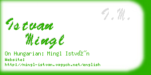 istvan mingl business card